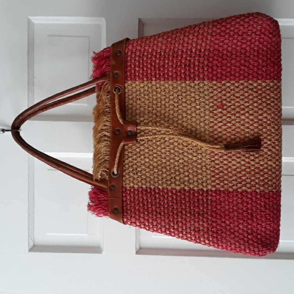 Vintage NEW Wicker Tote